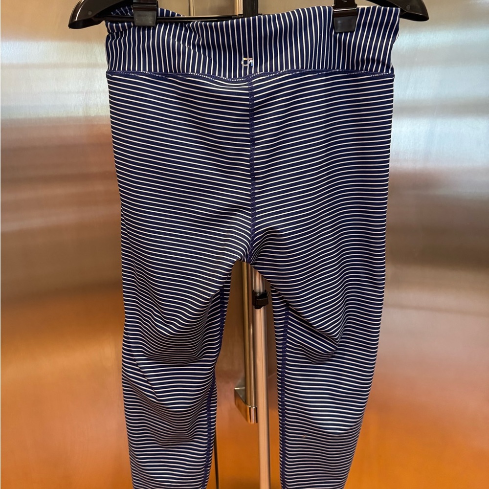 GAP Fit Royal Blue and White Striped Leggings - Picture 5 of 9